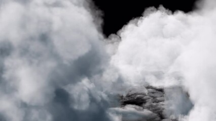 Wall Mural - clouds fly with alpha