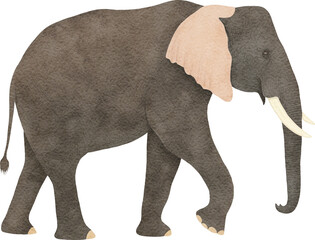 Aufkleber - Elephant illustration created with Generative AI technology