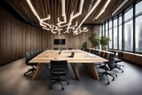 Fototapeta Tematy - conference room with table and chairs