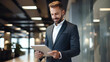 © standret - Professional businessman is with digital device in the office