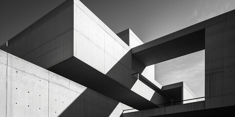 Canvas Print - modern geometric architectural forms