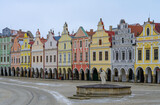 Fototapeta Miasto - Telc, history, architecture, houses, square, city, Czech Republic,