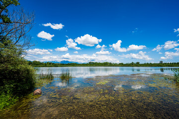 In nature. Lake San Daniele and Ragogna. Friuli