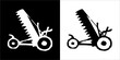  Illustration vector graphics of farm tool harrow icon