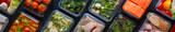 Fototapeta  - Ingredientes frescos para preparar a comida - Panorama