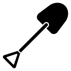 Canvas Print - shovel icon