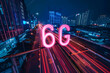 6G, new generation telecommunication fast internet, next gen mobile network and technology concept.
