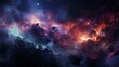Abstract Dreamy Background Wallpaper Template of Nebula Sparkling Stars Stardust Galaxy Space Universe Astro Cosmos Danger Dangerous Hell Online Game Monster Devil Fantasy Colorful Tone 16:9 