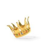 Fototapeta  - gold crown for bowling winner. 3d illustration