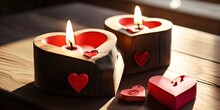Candle And Heart
