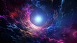 Abstract Beautiful Stunning Dreamy Background Wallpaper Template of a Wormhole Swirling in Nebula Time Travel Concept Stardust Space Galaxy Universe Online Game Time Machine Fantasy Colorful Tone 16:9