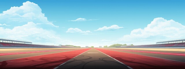 Wall Mural - Race track background, no car, blank background. Speed car racing banner	