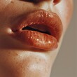 © Maroubra Lab - Woman's lips, close up. Part of young woman's face.
