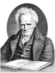 Wall Mural - Arthur Schopenhauer (1788 - 1860), generative AI