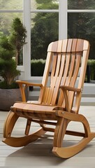 wooden rocking chair