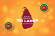  flat sri lanka independence day background