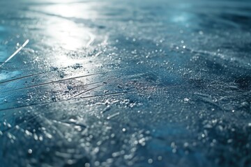 Canvas Print - A close up view of the wet surface of water. Can be used to depict the concept of water, nature, or tranquility