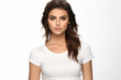 © dendyh7 - Woman in White Tshirt Mockup created with Generative AI