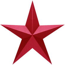 étoile Rouge Sur Fond Blanc 