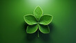 four leaf clover on green background high definition photographic creative image
