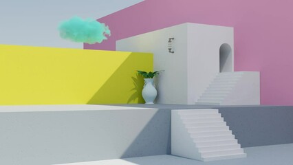 Poster -  A minimalist representation of vibrant gradients in symphony, showcasing the harmonious interplay of bold colors.