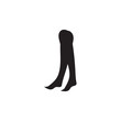 Foot, ankle line icon. Outline style can be used for web, mobile, ui. Pain, hip, ortho, anatomy, body, care concept. Human body parts, Legs icon.
