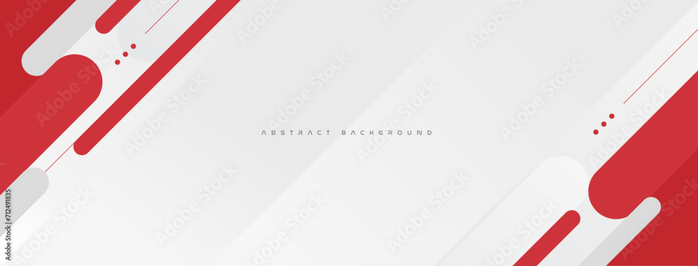 Abstract red and white with stripe line on gradient white background ...