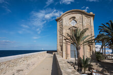 Church Of San Pedro Y San Pablo, In The Tabarca Island, Municipality Of Alicante, Spain. It Was Built In 1.770.