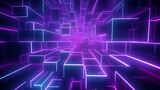 Fototapeta Perspektywa 3d - Technology abstract lines background and light effects, technology sense background