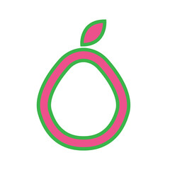 Poster - guava colorful fresh icon logo vector