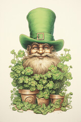 st patrick day leprechaun