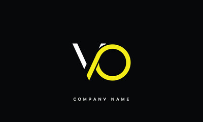 Sticker - VO, OV, V, O Abstract Letters Logo Monogram