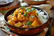 Aloo Gobi, spiced cauliflower and potato curry