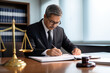 © Alexander - male lawyer working
