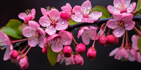 blossom of a crabapple tree 