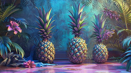  Picture of pineapple Intriguing AI Generative image