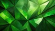 green leaf background.a modern and sophisticated abstract polygon background featuring a harmonious blend of green geometric shapes and intricate patterns, creating a visually appealing and trendy des