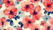  a bunch of red and blue flowers on a white background with red and blue flowers in the middle of the image.