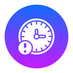 Wall Mural - Time Alert Icon