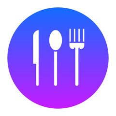 Canvas Print - Cutlery Icon of Birthday iconset.