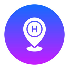 Sticker - Location Icon of Hotel Services iconset.