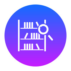 Sticker - Search Books Icon of Library iconset.