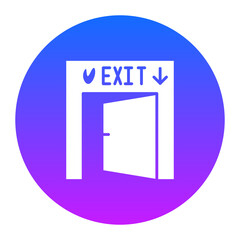 Canvas Print - Fire Exit Icon of Mall iconset.