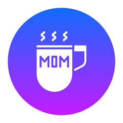 Sticker - MOM Mug Icon of Family Life iconset.