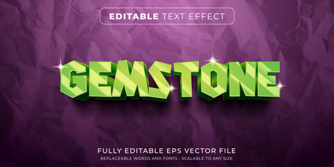 Wall Mural - editable text effect in gemstone jewelry style