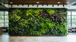 © colnihko - Eco-Friendly office lobby featuring an eco-friendly green wall design