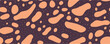 Seamless. Vector illustration. Seamless abstract pattern with leopard spots print. Vector background. Oval spots. Vector Illustration.
