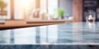 Blurred background of cordial modern kitchen countertop.