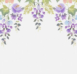 Fototapeta Kwiaty - Blossom in spring on the white background. Template with flowers. Vintage backdrop. Card design. Beautiful background with empty copy space.