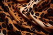 Leopard-striped print fabric texture.